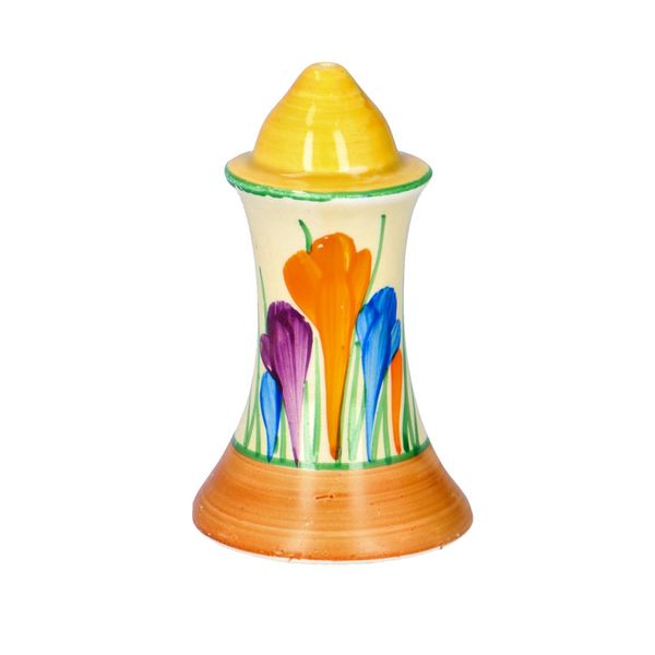 Clarice Cliff Crocus Muffineer Salt and Pepper Pots