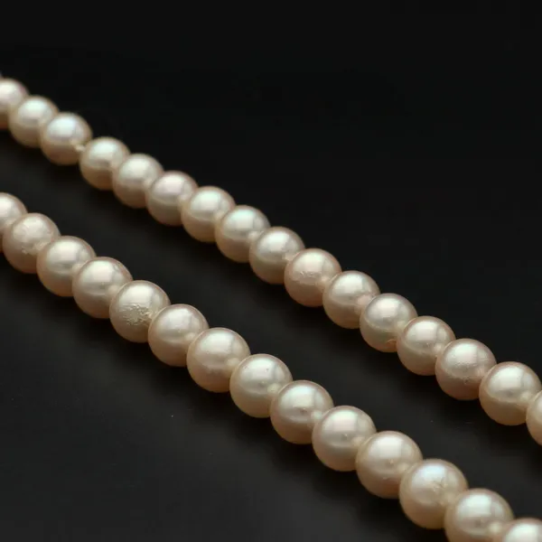 9k Gold Clasp Re Strung Cultured Pearls
