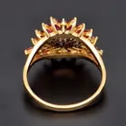 18ct Gold Ruby Cluster Ring