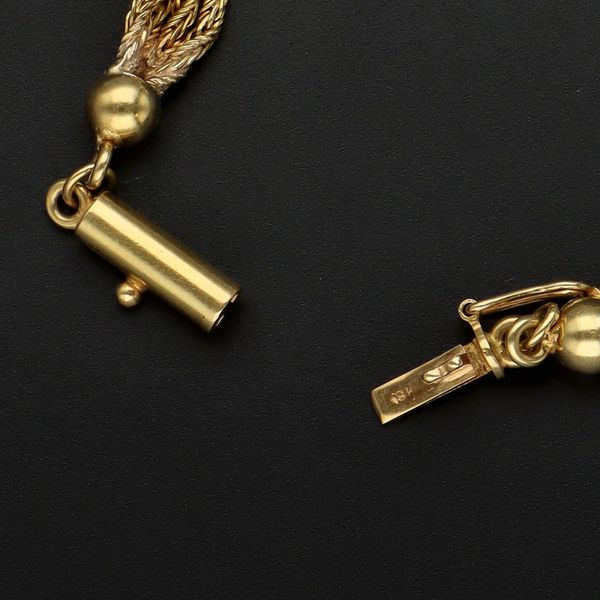 1970s 18ct Yellow Gold Diamond Pendant and Bracelet