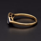 18ct Yellow Gold Art Deco Topaz & Diamond Ring