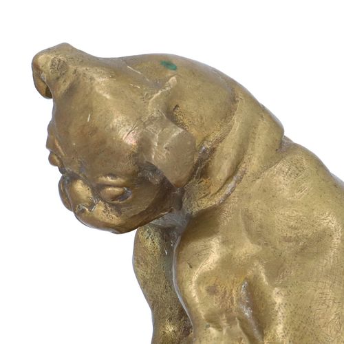 Early 20th Century Small Bronze Bull Dog image-3