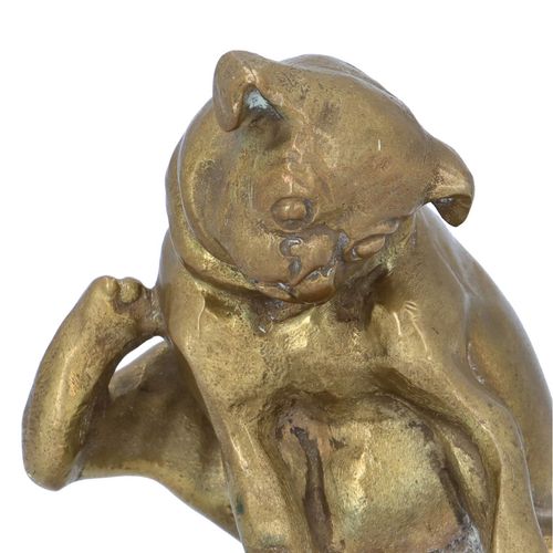Early 20th Century Small Bronze Bull Dog image-4