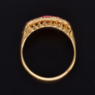Late Victorian 18ct Yellow Gold Boat-Style Ring