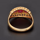 Late Victorian 18ct Yellow Gold Boat-Style Ring