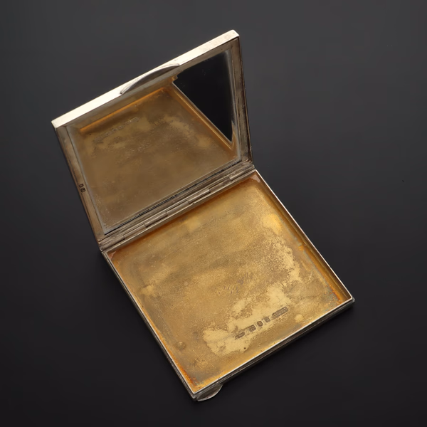 Sterling Silver Art Deco Compact
