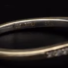 Pair Gold Diamond Rings