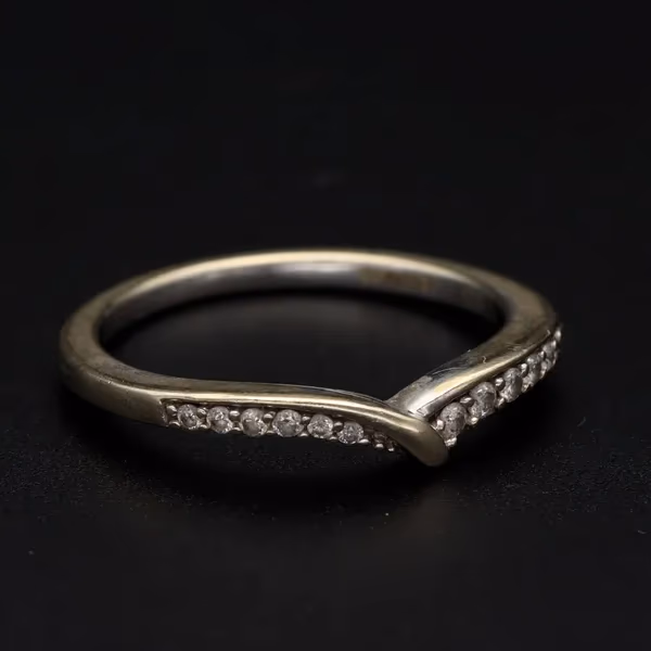 Pair Gold Diamond Rings