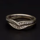 Pair Gold Diamond Rings