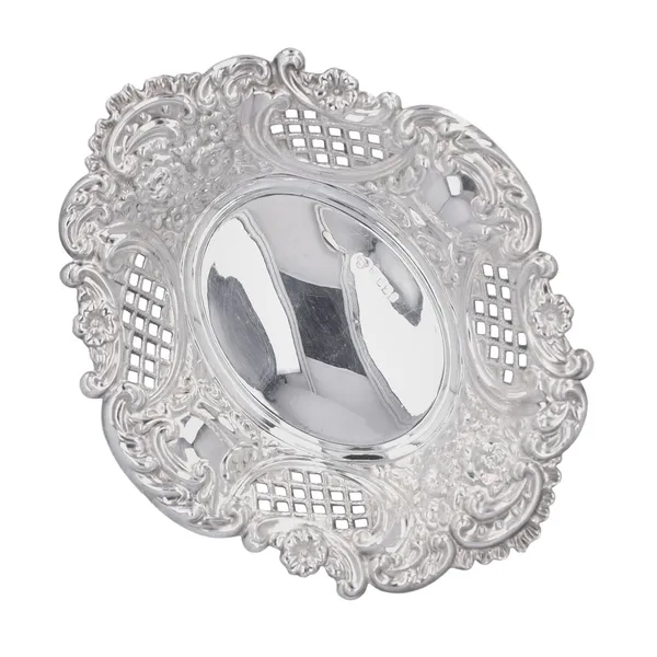 Vintage Hallmarked Sterling Silver Bon Bon Dish