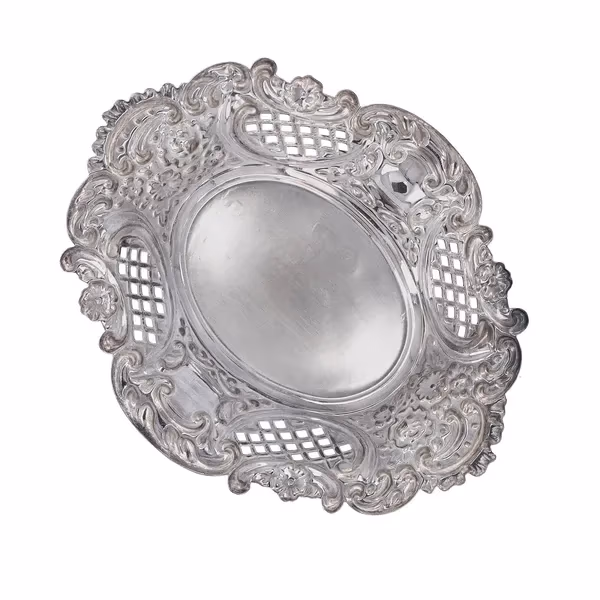 Vintage Hallmarked Sterling Silver Bon Bon Dish