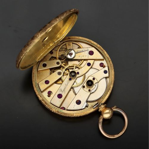 Victorian Ladies 18ct Gold Pocket Watch image-4