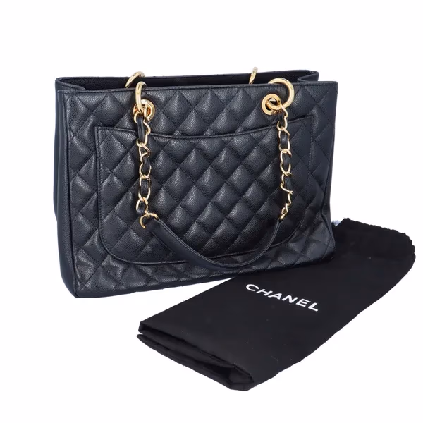 Chanel Caviar Leather Grand Shopping Tote