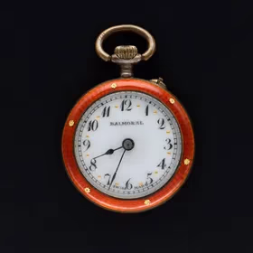 Balmoral Silver and Enamel Pocket Watch