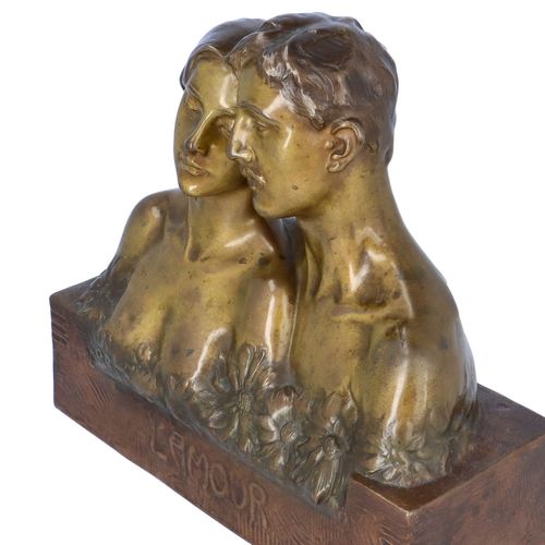 Signed Bronze L'Amour by Adolf Pohl image-2