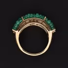 Gold Emerald Dress Ring