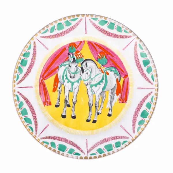 1st Edition 1934 Clarice Cliff Circus Pattern Side Plate