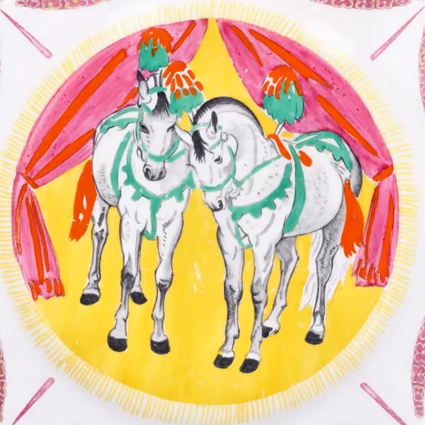 1st Edition 1934 Clarice Cliff Circus Pattern Side Plate