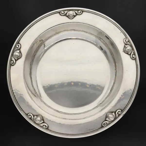 Georg Jensen Silver Childs Bowl in the Acorn Pattern