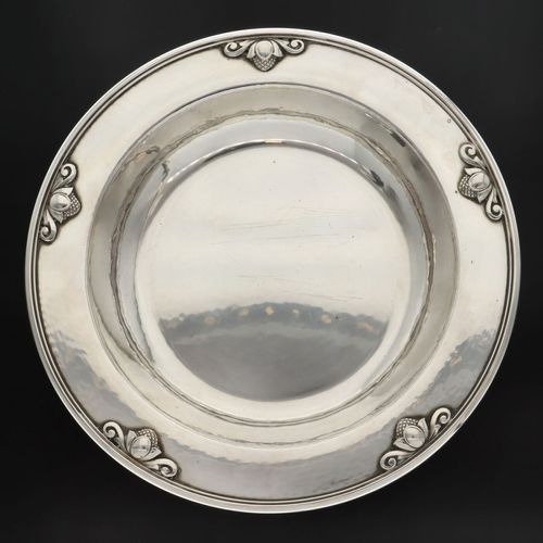 Georg Jensen Silver Childs Bowl in the Acorn Pattern image-4