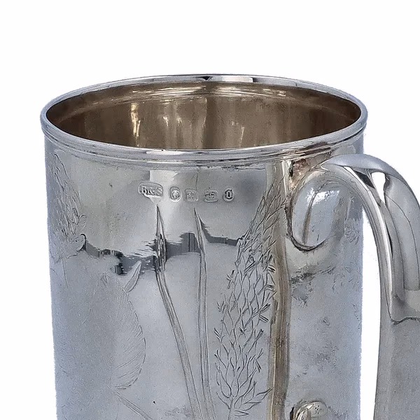 Large Victorian Silver Mug