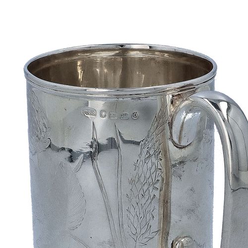 Large Victorian Silver Mug image-2