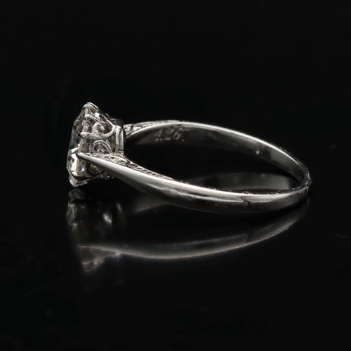 Platinum Diamond Solitaire Ring image-3