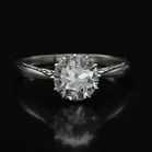 Platinum Diamond Solitaire Ring