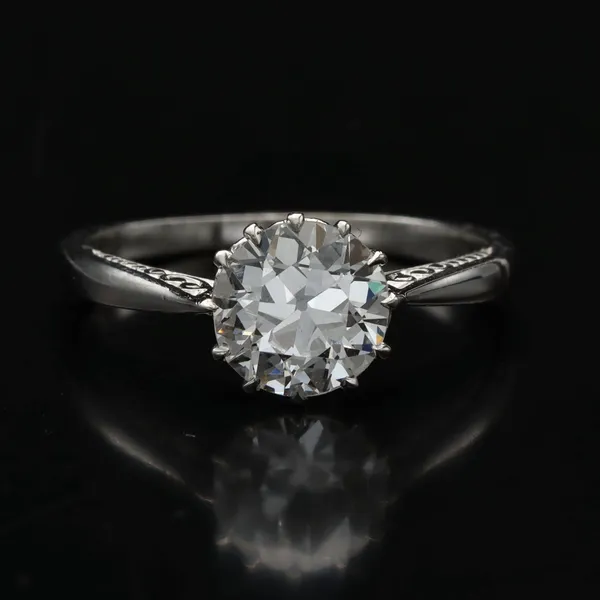 Platinum Diamond Solitaire Ring
