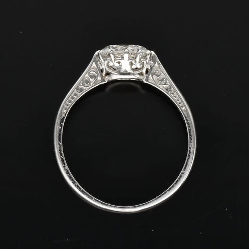 Platinum Diamond Solitaire Ring image-6