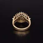 Vintage 9ct Gold Diamond Cluster Ring