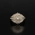 Vintage 9ct Gold Diamond Cluster Ring