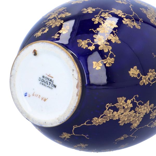 Royal Doulton Cobalt Blue Vase
