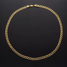 9ct Yellow Gold Curb Chain Necklace