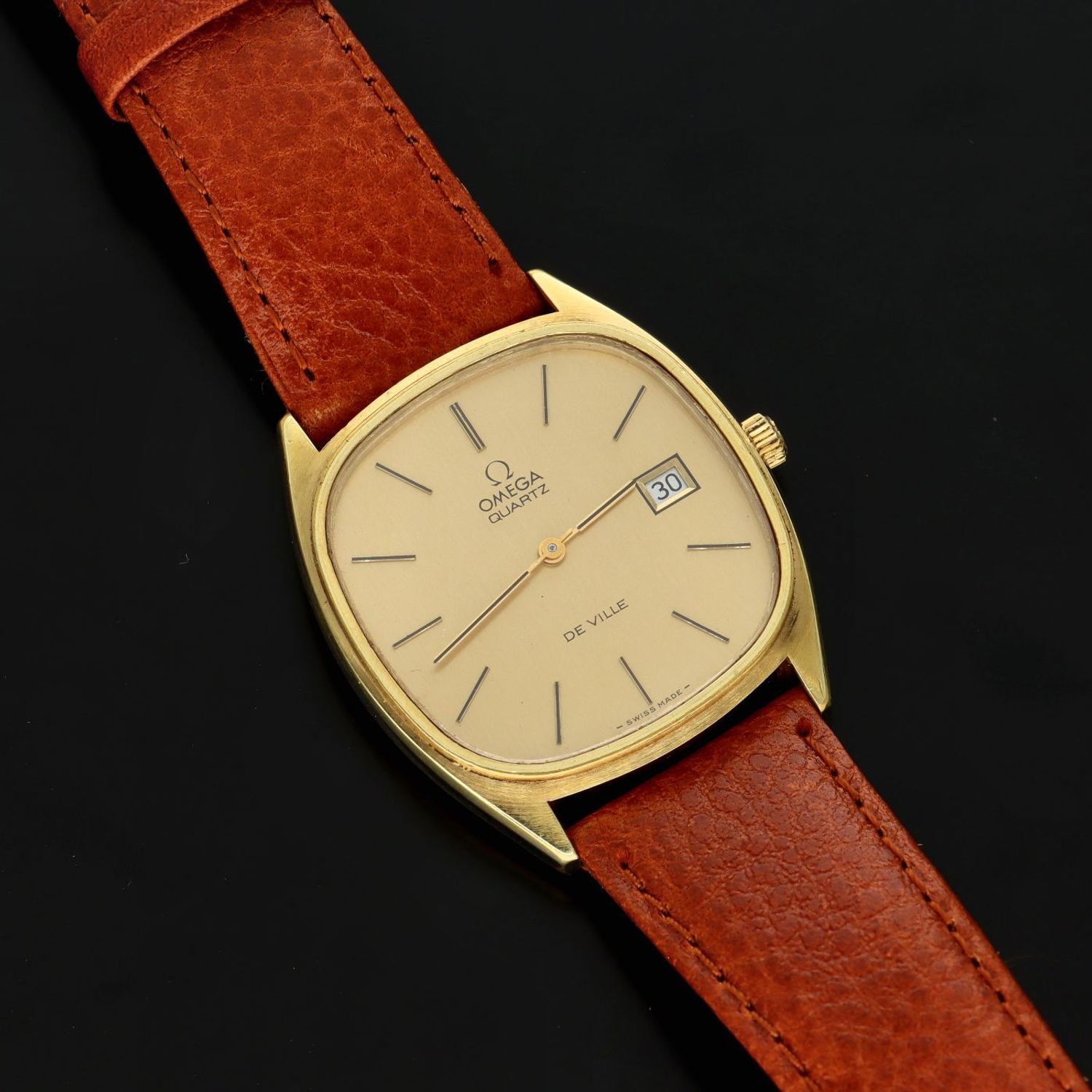 Omega de ville on sale square gold watch