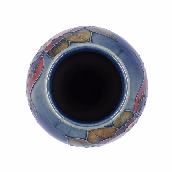 Moorcroft Pottery Finches Vase