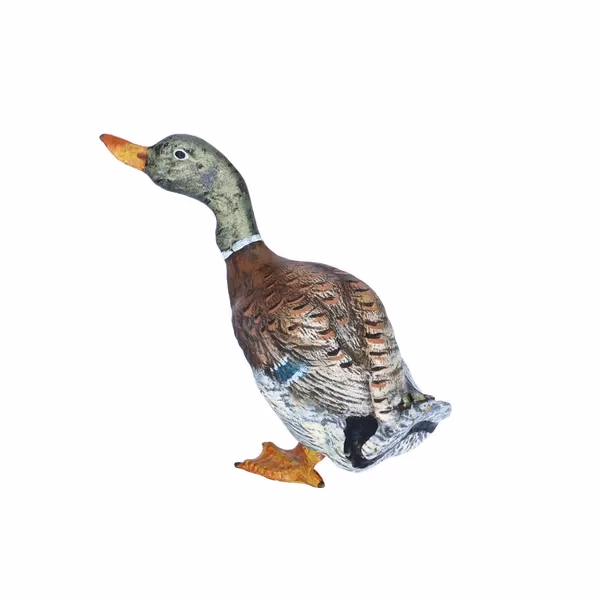 Antique Cold Painted Bronze Duck