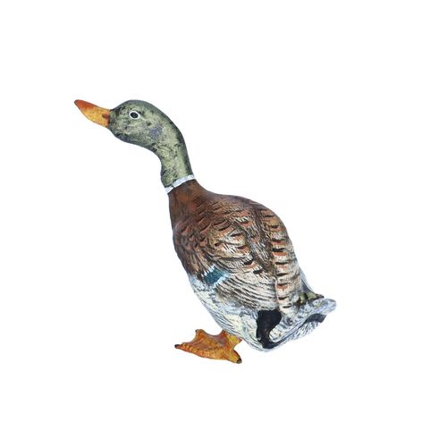 Antique Cold Painted Bronze Duck image-3