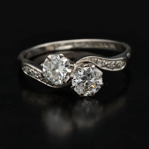 Vintage Platinum Diamond Ring image-2