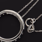 9ct White Gold Lab Diamond Pendant