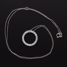 9ct White Gold Lab Diamond Pendant