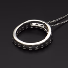 9ct White Gold Lab Diamond Pendant