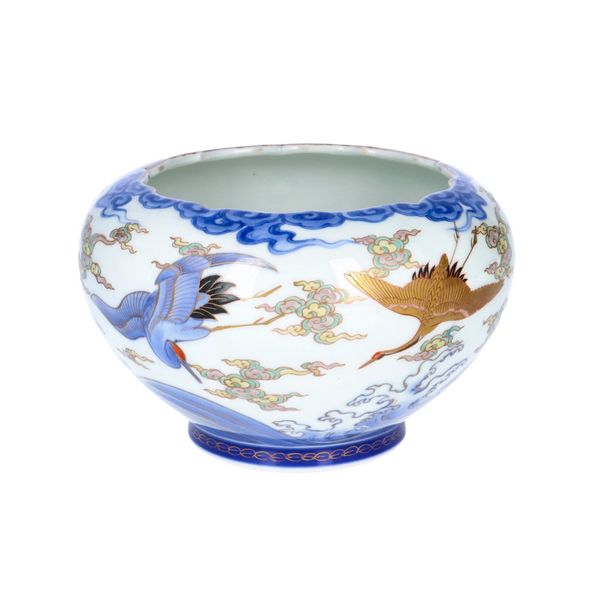 Hand Painted Japanese Fukagawa Bowl