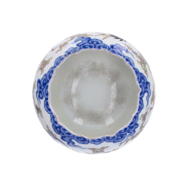 Hand Painted Japanese Fukagawa Bowl