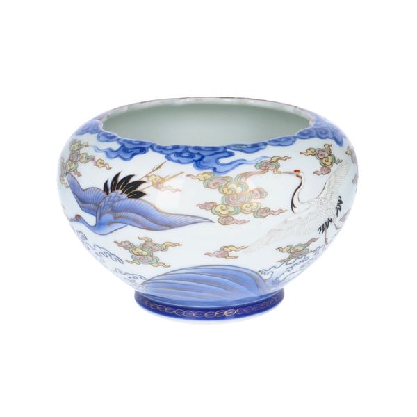 Hand Painted Japanese Fukagawa Bowl