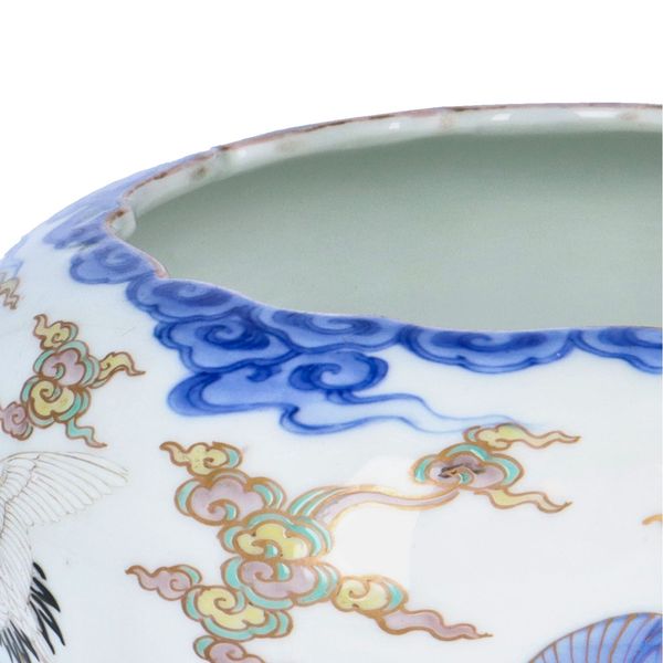 Hand Painted Japanese Fukagawa Bowl