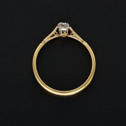 18ct Gold Diamond Solitaire Ring image-5