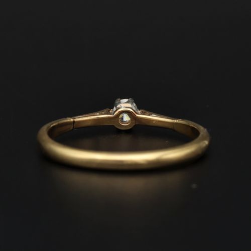 18ct Gold Diamond Solitaire Ring image-6