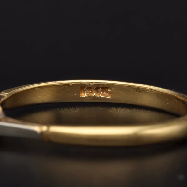 18ct Gold Diamond Solitaire Ring