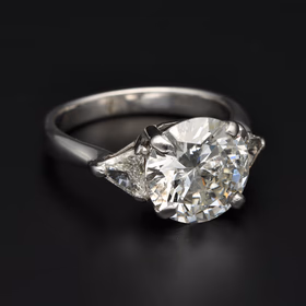 18ct White Gold 3.66ct Round Brilliant Diamond Solitaire Ring